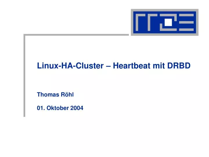 linux ha cluster heartbeat mit drbd