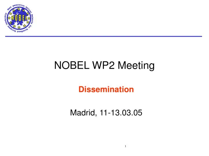 nobel wp2 meeting