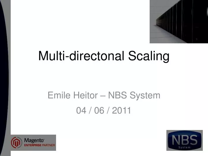 multi directonal scaling