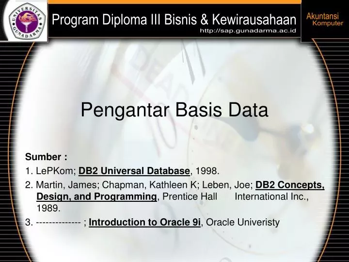 pengantar basis data