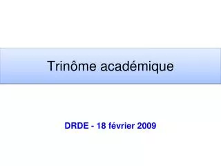 trin me acad mique