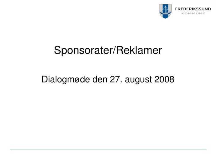 sponsorater reklamer