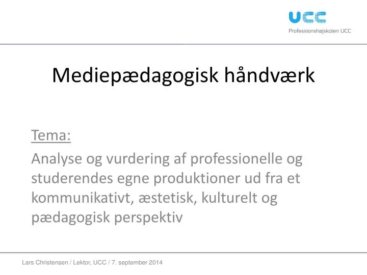 mediep dagogisk h ndv rk