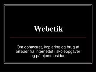 webetik