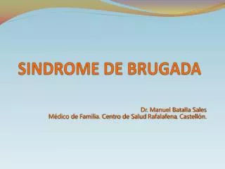 sindrome de brugada
