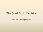 The Dred Scott Decision - slide 1