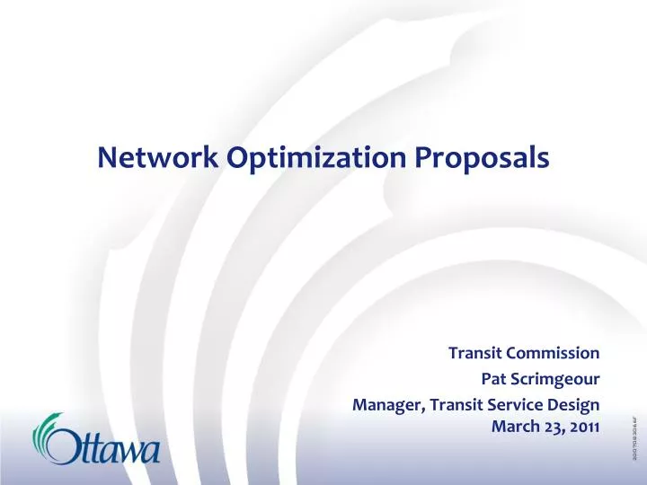 network optimization proposals