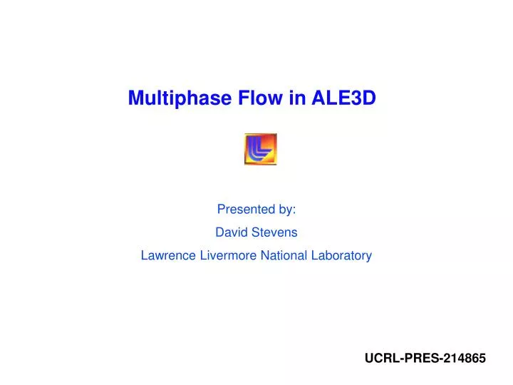 multiphase flow in ale3d