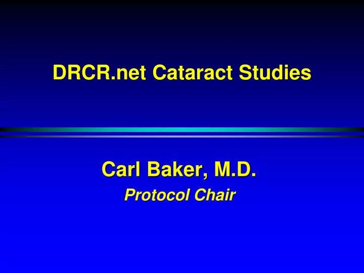 drcr net cataract studies