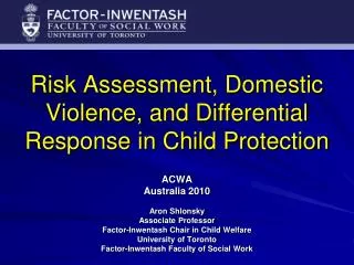 Risk Assessment, Domestic Violence, and Differential Response in Child Protection