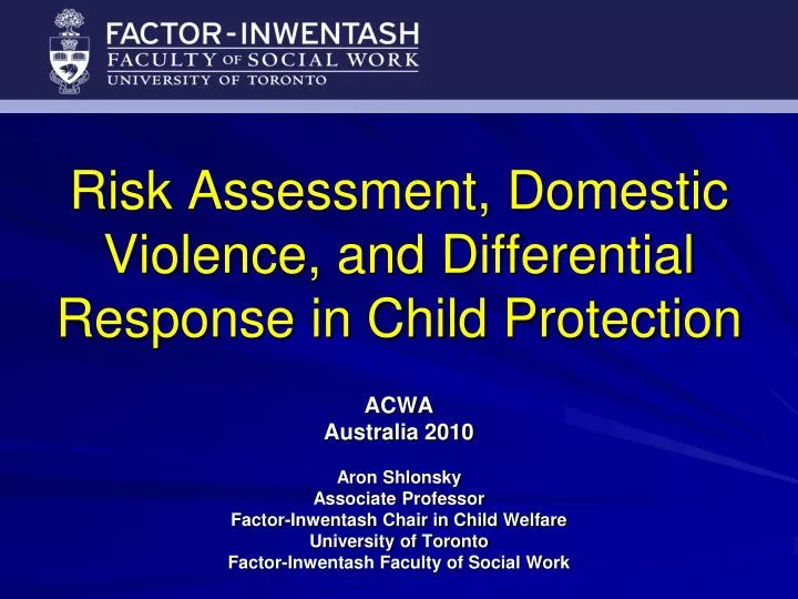 risk assessment domestic violence and differential response in child protection