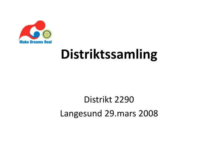 distriktssamling