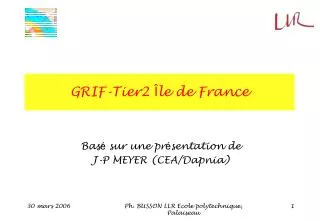 grif tier2 le de france