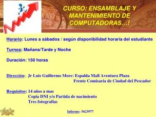 curso ensamblaje y mantenimiento de computadoras