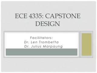 ECE 4335: Capstone Design