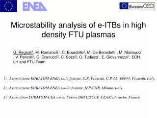 Microstability analysis of e-ITBs in high density FTU plasmas