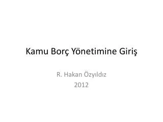 kamu bor y netimine giri