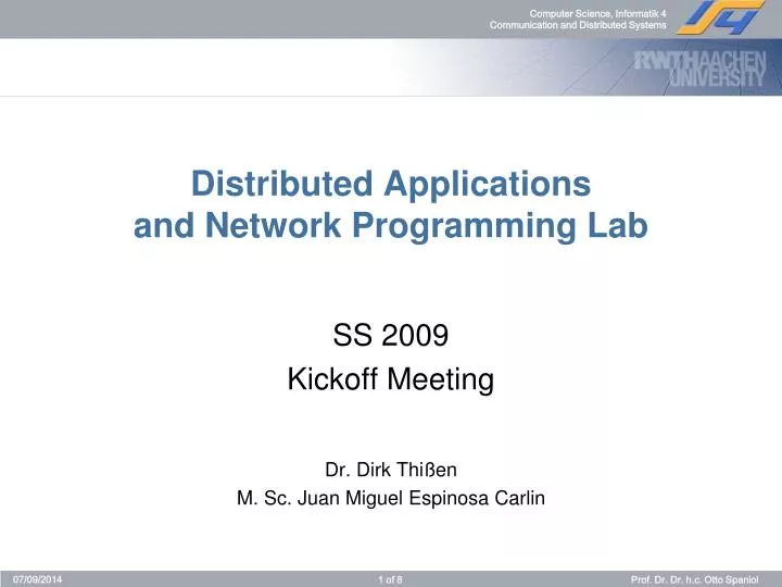 distributed applications and network programming lab