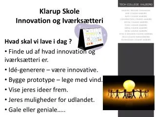 klarup skole innovation og iv rks tteri