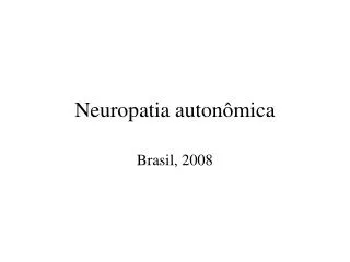 neuropatia auton mica