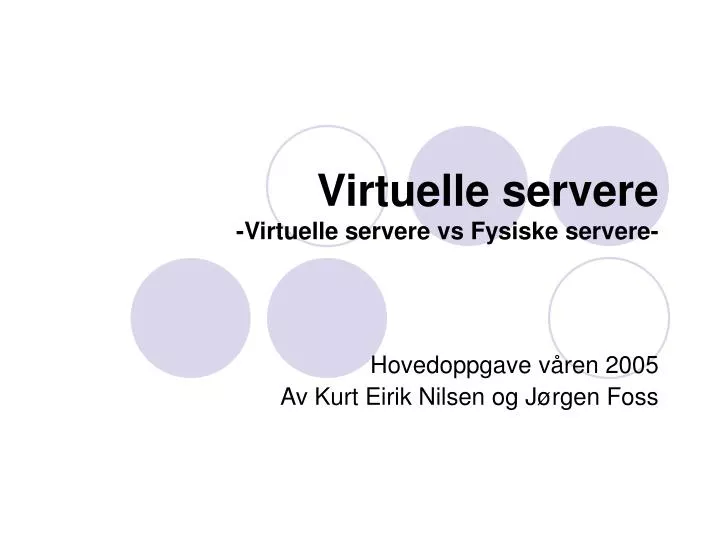 virtuelle servere virtuelle servere vs fysiske servere