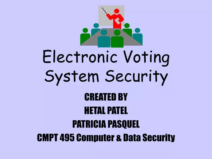 electronic voting system security