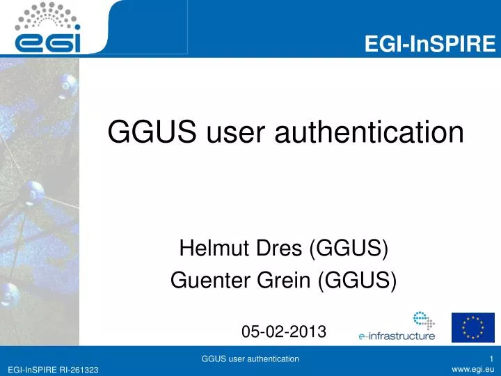 ggus user authentication
