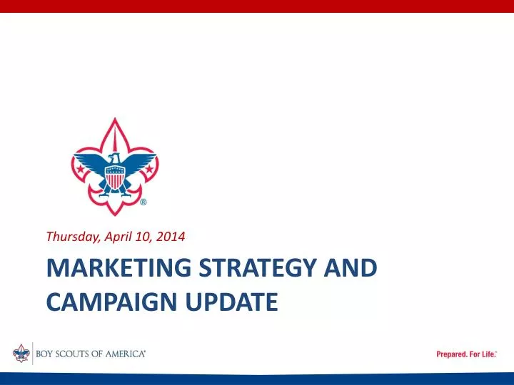 marketing strategy and campaign update