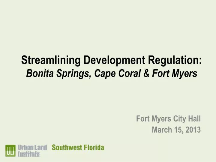 streamlining development regulation bonita springs cape coral fort myers
