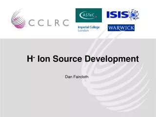 H - Ion Source Development