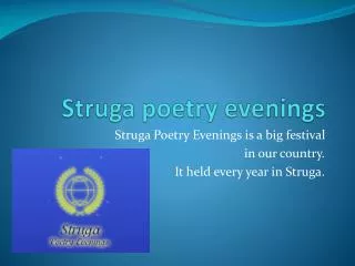 Struga poetry evenings