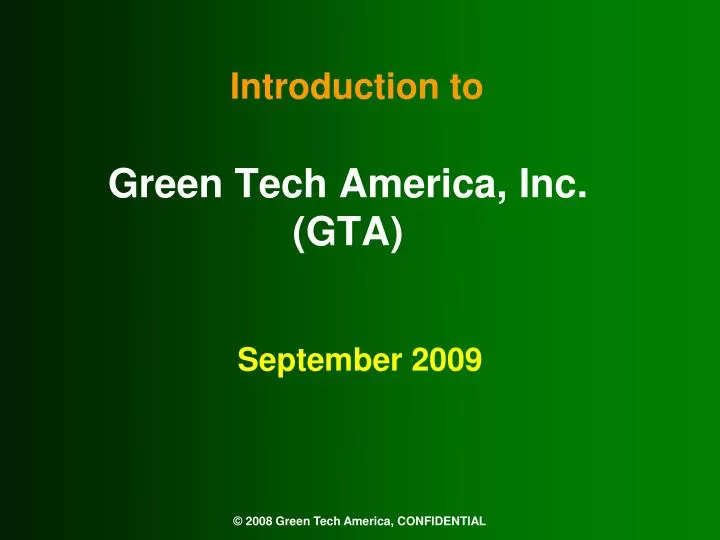 green tech america inc gta