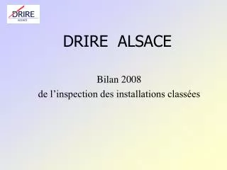 drire alsace