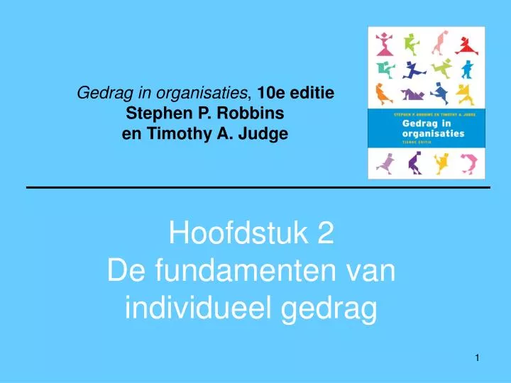 hoofdstuk 2 de fundamenten van individueel gedrag