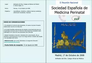 Sociedad Española de Medicina Perinatal