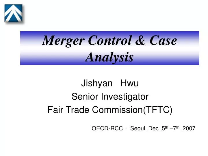 merger control case analysis