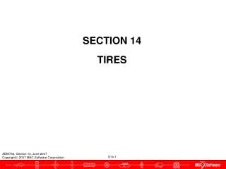 SECTION 14 TIRES
