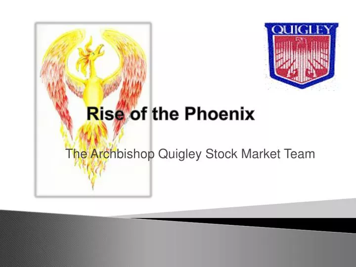 the archbishop quigley stock market team