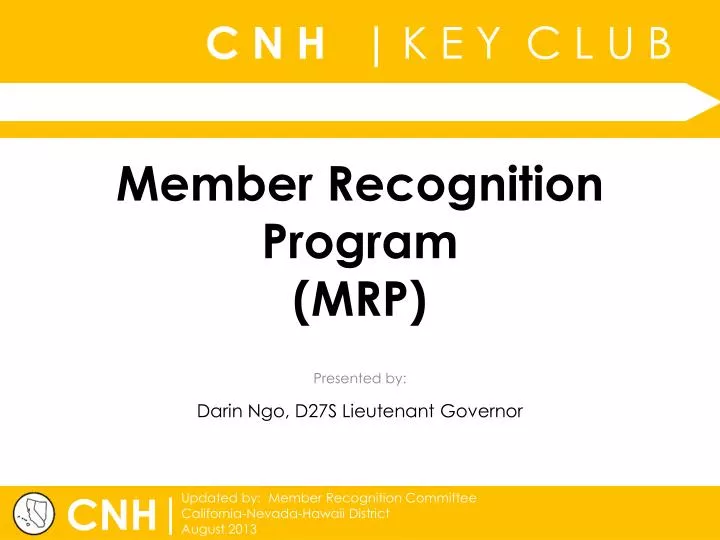 member recognition program mrp