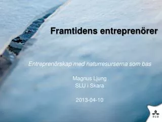 framtidens entrepren rer