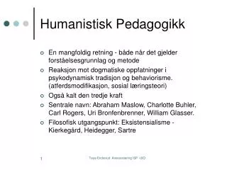 humanistisk pedagogikk
