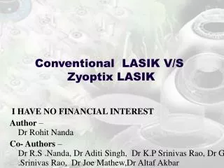 Conventional LASIK V/S Zyoptix LASIK