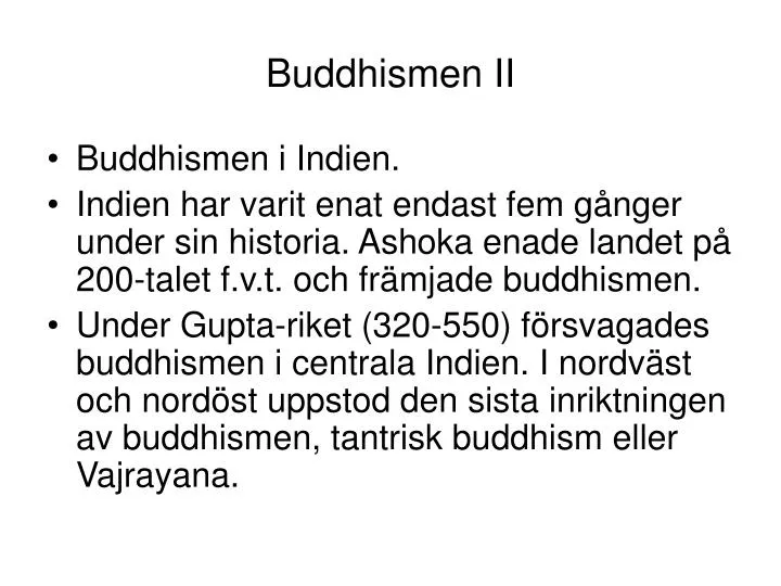 buddhismen ii