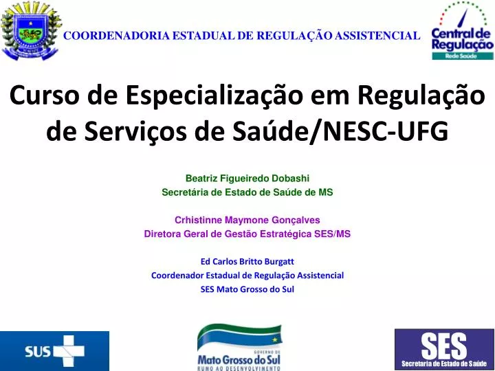 curso de especializa o em regula o de servi os de sa de nesc ufg