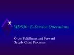 MD850: E-Service Operations - slide 1