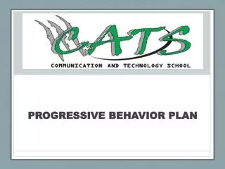 PROGRESSIVE BEHAVIOR PLAN