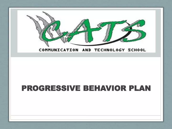 progressive behavior plan