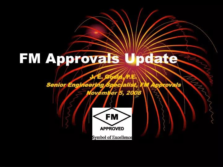 fm approvals update