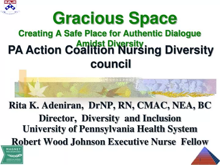 gracious space creating a safe place for authentic dialogue amidst diversity