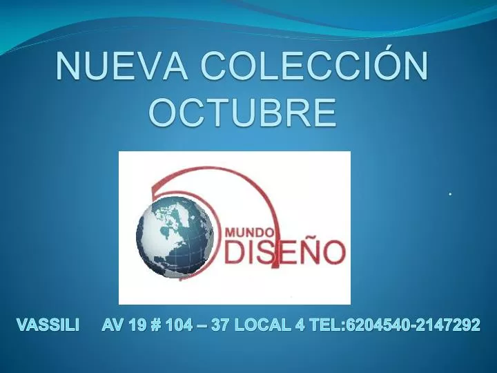 nueva colecci n octubre